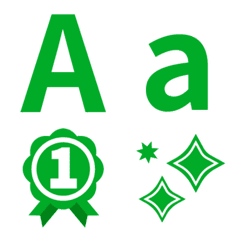 Green sale font