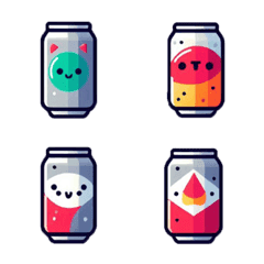 Collection of cute cans