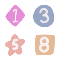 move simple Number 0-9 star Number Emoji