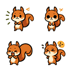 handwritten style squirrel emoji