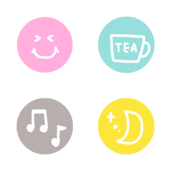 อิโมจิไลน์ circle usable Emoji