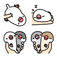 Bai's birds emoji 2 -Java sparrow