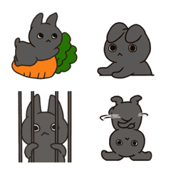 [Movendo] coelho cinza solto [Emoji] 1