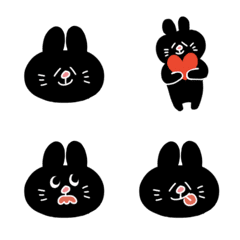Black rabbit Emoji!