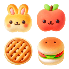 Rabbit Apple Pie Emoji 8