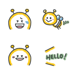 小さめ♡ミツバチのシンプル絵文字