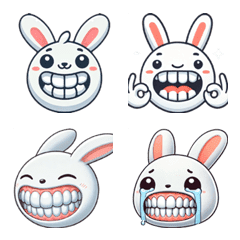 Rabbits with too strong teeth face