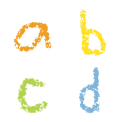 English Alphabet with Crayons