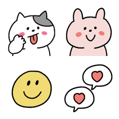 Cat &Rabbit Everyday Emoji