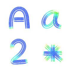 fireworks simple ABC Letters Emoji