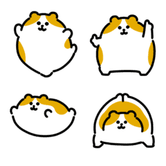 Smiling guinea pig dancing emoji