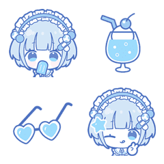 lignt blue girl emoji 2