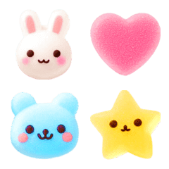 Gummy heart emoji 2