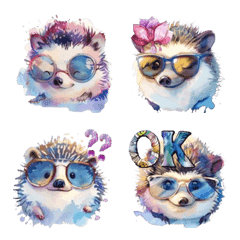 Sunglasses hedgehogs!