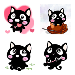 Black cat coco emoji