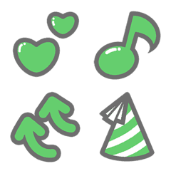 Green Emoji by wakuring