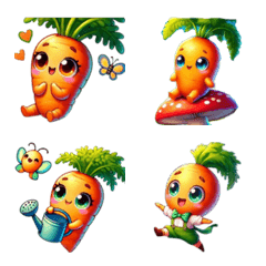 cute carrots Emoji