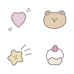 อิโมจิไลน์ ...Pastel emoji...#3