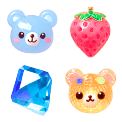 Jewelry Bear Emoji 3