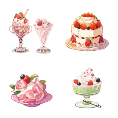 อิโมจิไลน์ berry berry berry sweets emoji