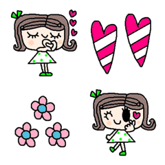 อิโมจิไลน์ (Various emoji 733adult cute simple)