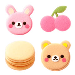 Macarons Felt Sweet Emoji 8