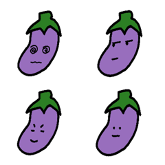 Eggplant emojis