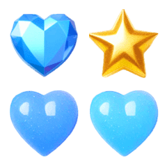 Blue Heart Emoji 12
