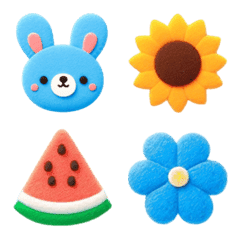 Macarons Felt Summer Emoji 3