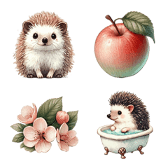 อิโมจิไลน์ hedgehog emoji