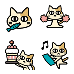 Move! Simple cat. Yurui Emoji (157)