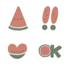 Cute and easy to use watermelon emoji