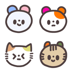 อิโมจิไลน์ colorful Animals Emoji