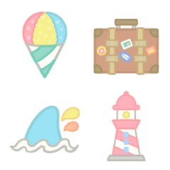 Everlasting summer vacation!Fluffy emoji