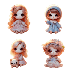 Colorful Miniature Dolls