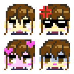 ドット絵　さなこ文字