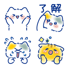 Cute cat normal emoji.