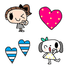 (Various emoji 760adult cute simple)