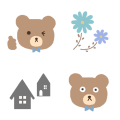 Simple bear dull color