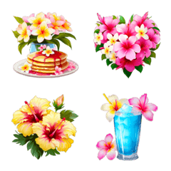 ハワイ お花 グルメ 夏✿大人上品お花