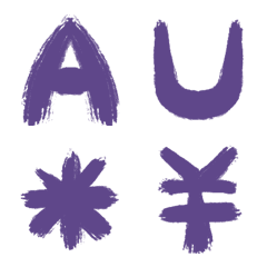 Ultra Violet Letter number symbols5