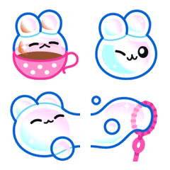 Bubble rabbit emoji – LINE Emoji | LINE STORE