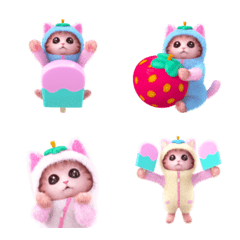 Pajamas Cat Emoji 3