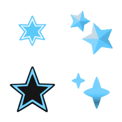 Night sky stars collection(sky blue)