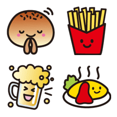 Cute anpan and friends  Emoji