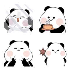 Paper Chubby Panda Animated Emoji