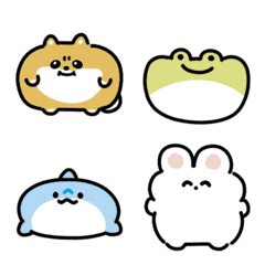 もちもちアニマルの動く絵文字