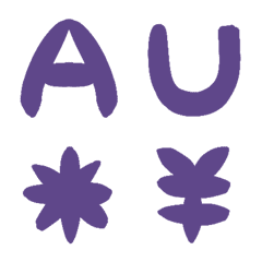 Ultra Violet Letter number symbols3