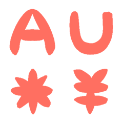 Living Coral Letter number symbols3