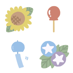 Simple and refreshing summer emoji